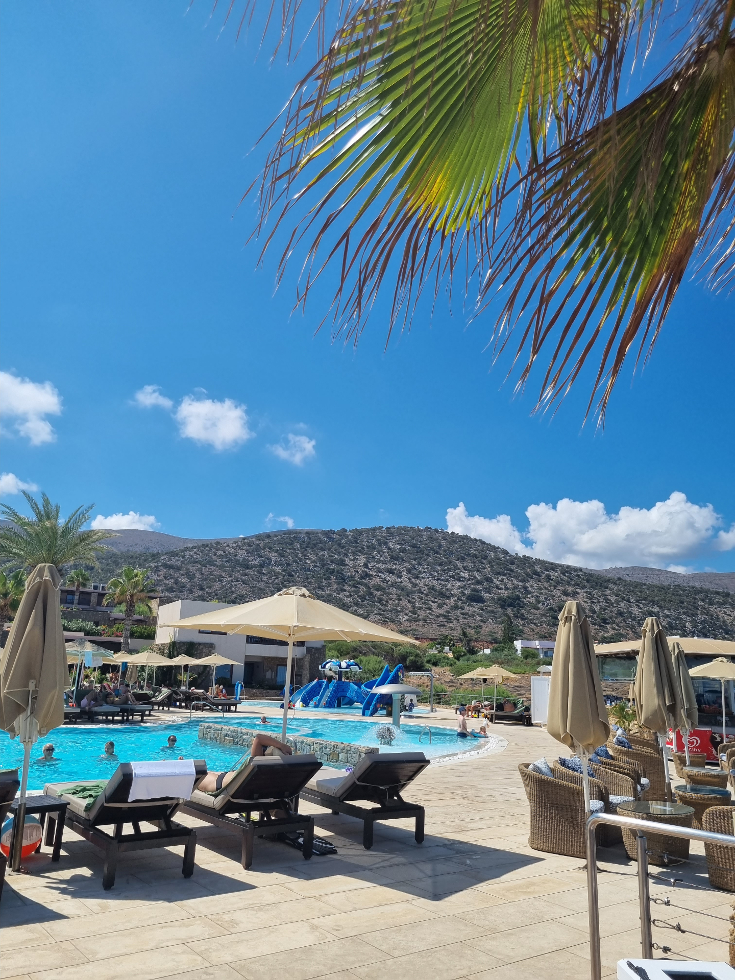 Crete luxury resort poolside